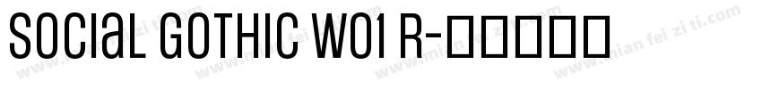 Social Gothic W01 R字体转换